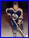 Wayne Gretzky Autographed 8x10 Rookie Photo Signed In Blue Sharpie