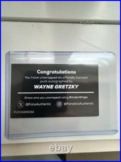 Wayne Gretzky Autographed Acrylic Team Canada Puck Certified By Upper Deck