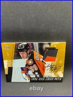 Wayne Gretzky Autographed All-Star Patch UD 2001 Exclusives 95/99