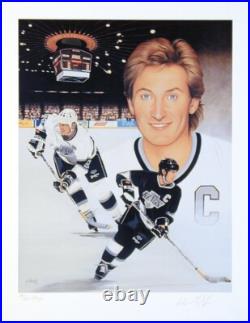 Wayne Gretzky-Autographed-Art-NHL All-Time Great One Edmonton Oilers/Lot of 10