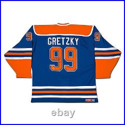 Wayne Gretzky Autographed Blue Adidas Edmonton Oilers Jersey UDA COA