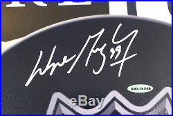 Wayne Gretzky Autographed Blues Signature Puck 20x28 Poster Photo UDA UAS18548