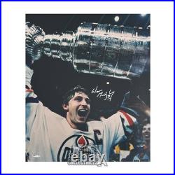 Wayne Gretzky Autographed Edmonton Oilers 16x20 Hockey Photo /250 UDA (Cup)