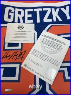 Wayne Gretzky Autographed Edmonton Oilers Rookie Hockey Jersey Upper Deck UDA