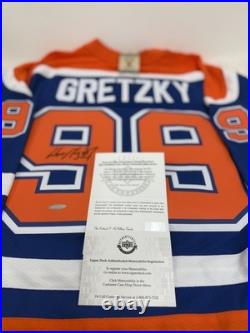 Wayne Gretzky Autographed Edmonton Oilers Rookie Hockey Jersey Upper Deck UDA