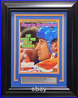 Wayne Gretzky Autographed Framed 8x11 Sports Illustrated Cover Oilers JSA