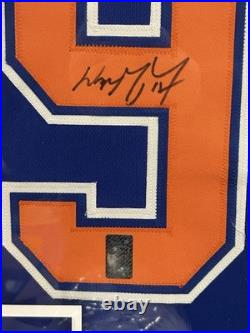 Wayne Gretzky Autographed Framed Jersey Gretzky Authentic