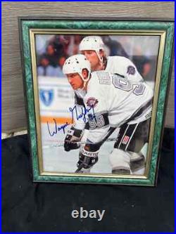 Wayne Gretzky Autographed Framed Photo Los Angeles Kings 8 x 10 color Photo