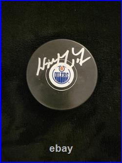 Wayne Gretzky Autographed Hand Signed Oilers Hockey Puck with COA