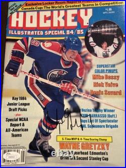 Wayne Gretzky Autographed Hockey Illustrated 1984/85 JSA Certified