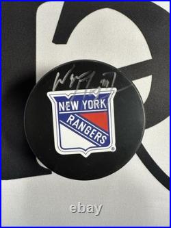 Wayne Gretzky Autographed Hockey New York Rangers Puck With COA