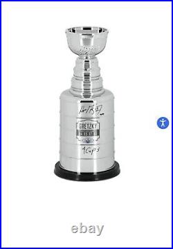 Wayne Gretzky Autographed & Inscribed 4 Cups Replica Stanley Cup Trophy