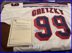 Wayne Gretzky Autographed Jersey New York Rangers Signed NHL
