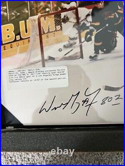 Wayne Gretzky Autographed Lithograph 2000 Points withAutographed Photo of 802 Goal