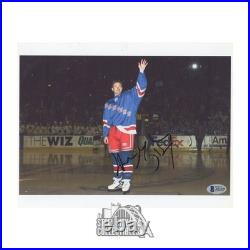 Wayne Gretzky Autographed New York Rangers 8.5x11 Hockey Photo BAS LOA (Wave)