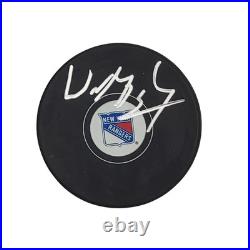 Wayne Gretzky Autographed New York Rangers Logo Hockey Puck Beckett