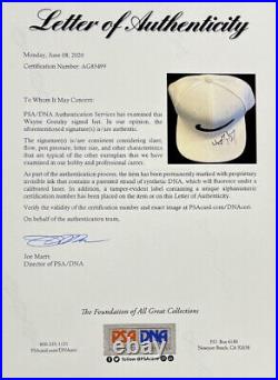 Wayne Gretzky Autographed Nike Cap Hat PSA Certified Full Letter LOA