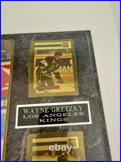 Wayne Gretzky Autographed Photo LA Kings 8x10 Photo with COA on 12 x 15 Plaque
