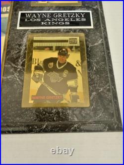 Wayne Gretzky Autographed Photo LA Kings 8x10 Photo with COA on 12 x 15 Plaque