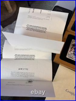 Wayne Gretzky Autographed Signature Series 299/1000 2 Autos In Wooden Box