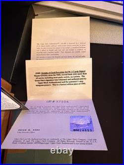 Wayne Gretzky Autographed Signature Series 299/1000 2 Autos In Wooden Box