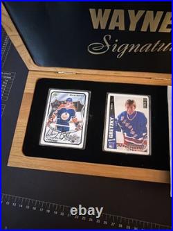 Wayne Gretzky Autographed Signature Series 299/1000 2 Autos In Wooden Box