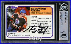 Wayne Gretzky Autographed Signed 1981-82 Topps Card #52 Oilers Beckett #15500201