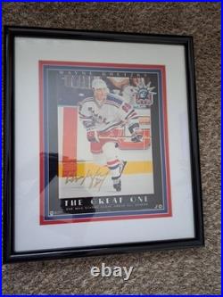 Wayne Gretzky Autographed Signed 8x10 Photo Framed Ny Rangers