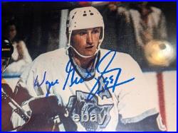 Wayne Gretzky Autographed Signed 8x10 Photo LA Kings Framed Jersey Display COA
