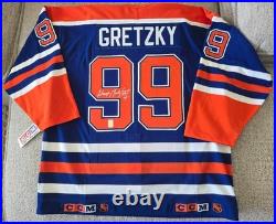 Wayne Gretzky Autographed Signed Authentic Oilers Jersey WGA COA Free Shipping