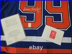 Wayne Gretzky Autographed Signed Authentic Oilers Jersey WGA COA Free Shipping