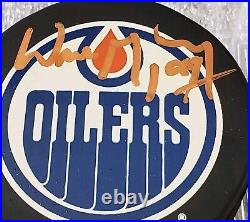 Wayne Gretzky Autographed Signed Licensed Edmonton Oilers NHL Puck No Coa Rare