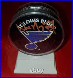 Wayne Gretzky Autographed Signed Licensed St. Louis Blues NHL Puck No Coa Rare