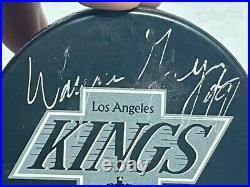 Wayne Gretzky Autographed Signed Professional NHL LA Kings Puck with Display Case