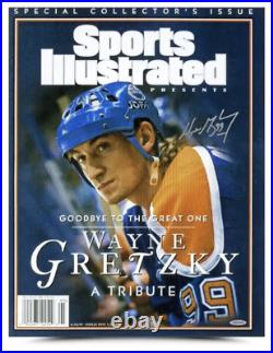 Wayne Gretzky Autographed Sports Illustrated Tribute 15 x 20 Cover Photo UDA