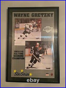 Wayne Gretzky Autographed Star Series Framed Poster 24x36 LA Kings COA 946710