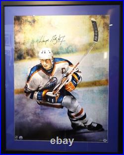Wayne Gretzky Autographed Supreme Force 30x40 with BRAND NEW Deluxe Frame UDA