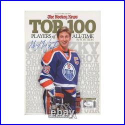Wayne Gretzky Autographed The Hockey News Top 100 Magazine JSA