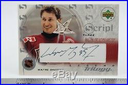 Wayne Gretzky Autographed Trilogy All Star Game Upper Deck Hockey Card Signed
