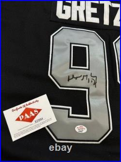 Wayne Gretzky Black Hockey Jersey Autographed Signed COA