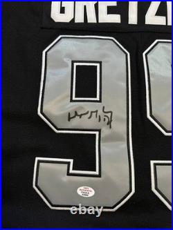 Wayne Gretzky Black Hockey Jersey Autographed Signed COA