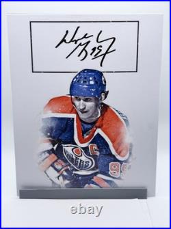 Wayne Gretzky Black Ink Signed Autographed Photo Authentic 8X10 COA