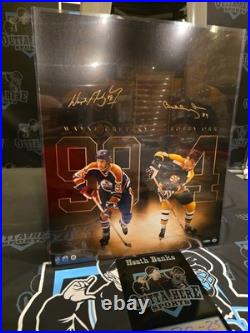 Wayne Gretzky & Bobby Orr Autographed Unmatched 20 x 24 Upper Deck COA