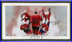 Wayne Gretzky Canada Olympic Team Frmd Signed 36 x 18 Homeland Photo UD