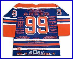 Wayne Gretzky Career Jersey Signed LTD ED 99 Edmonton Oilers WGA/UDA