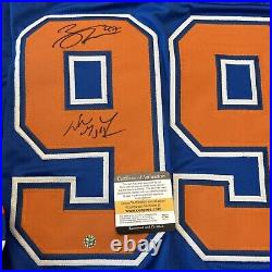 Wayne Gretzky & Connor McDavid Autographed Signed Oilers Jersey With COA