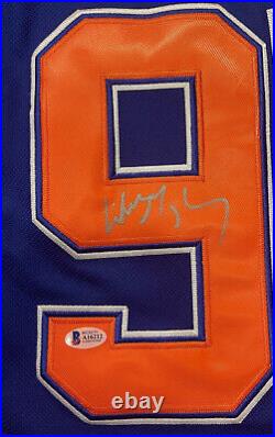 Wayne Gretzky Connor McDavid Signed Autograph Edmonton Oilers Jersey Beckett BAS