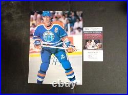 Wayne Gretzky & Denis Savard (Double Side) Signed Color Photo JSA -1