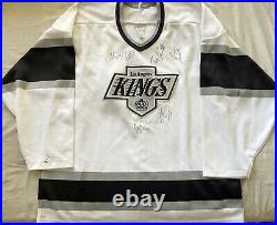 Wayne Gretzky Druce Granato Bob Miller signed autographed Kings CCM jersey (JSA)