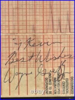 Wayne Gretzky Early Auto Ultra Rare PSA Authentic